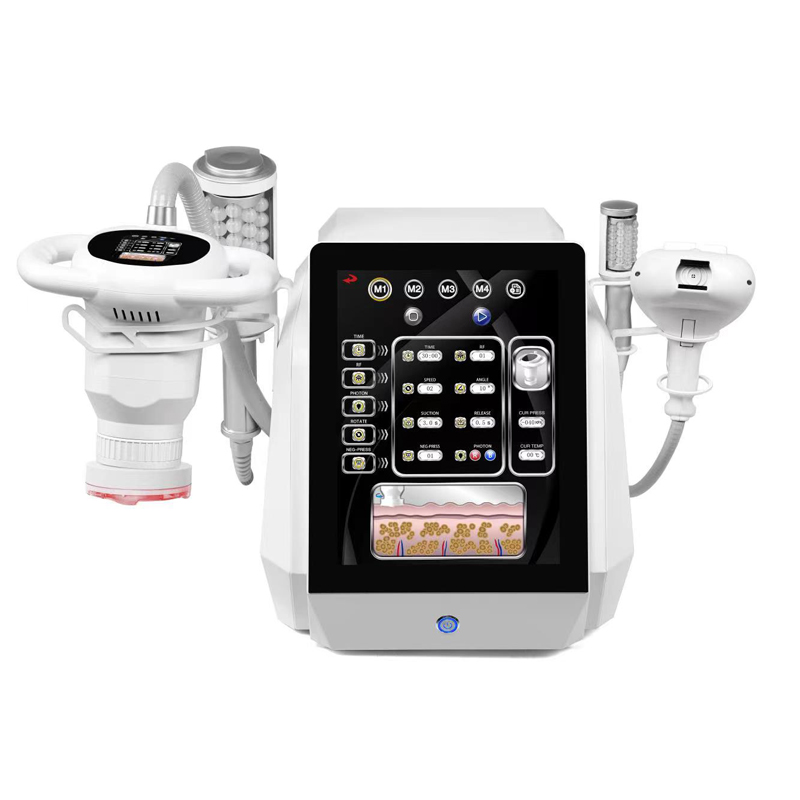Vacuum RF 180 Mechanical Rotation Led Infrared 6 In 1 Roller Massage Vibrating Cellulite Remove machine face lift massage slimming Improve blood circu