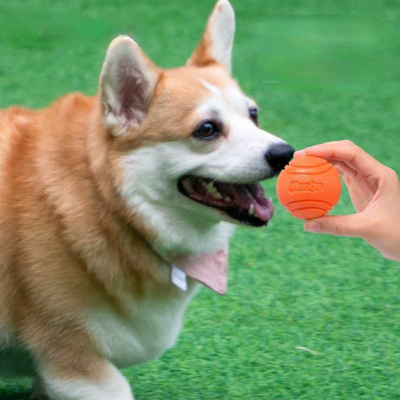 Dog Interactive Toys Chews Ball Indestructible Chew Bouncy Rubber Pet Toy with String for Big Puppy Games G230520 H250210