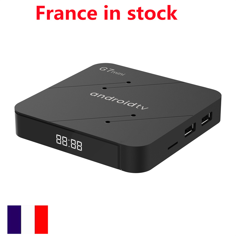 Ship from france G7 mini TV box 4k ATV Android 11.0 2g 16g Amlogic s905w2 G7mini smart box voice remote
