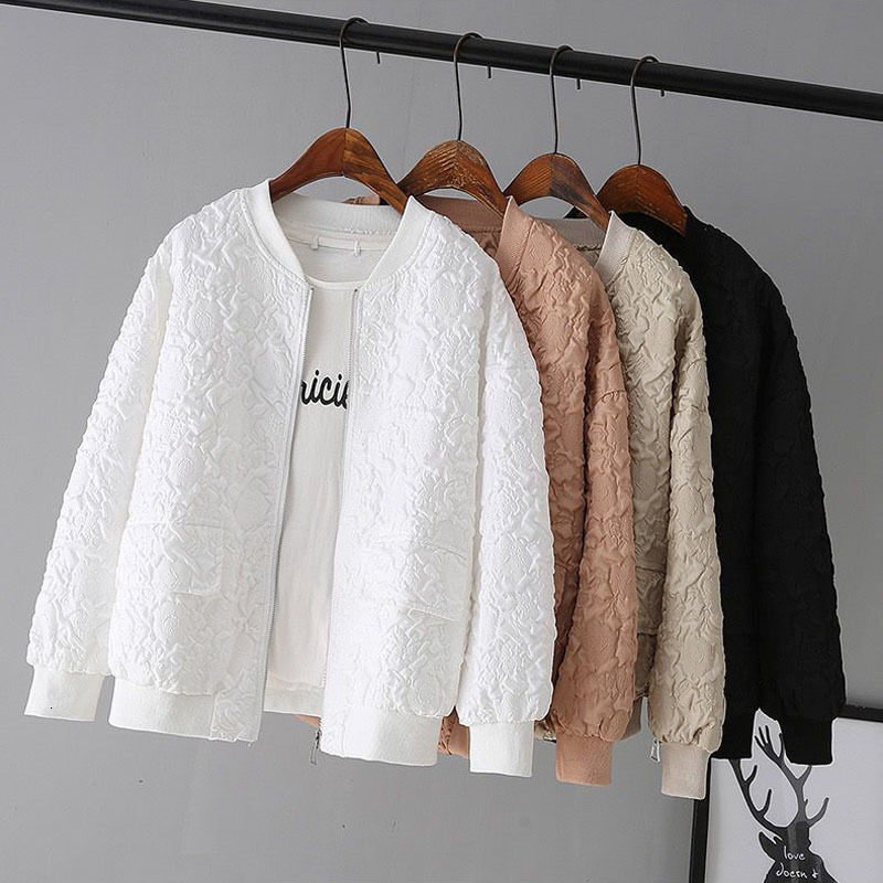 Men s Jackets Solid Color Ladies Short Baseball Jacket 2023 Korean Spring Casual White Top Female Cardigan Zipper Fashion 230522