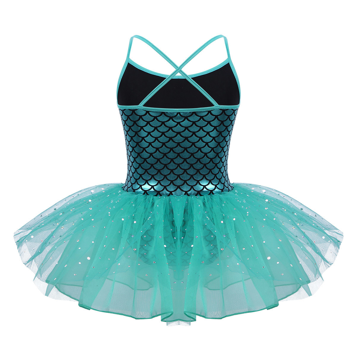 Girl's Dresses Girls Glitter Mermaid Ballet Dress Gymnastics Leotards for Girls Kids Ballet Dance Costumes Dancewear Kids Teen Ballerina Dress 23