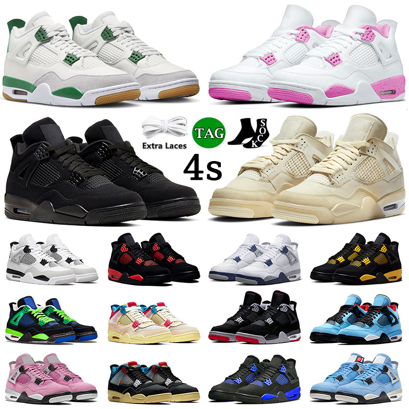 4 4s Pine Green Basketball Shoes Men Womens Pink Seafoam Red Doernbecher Blue Thunder Military Black Cat 4s IV Cactus Jack Craft Sneakers Big Size 13
4 4s Pine Green Basketball Shoes Men Womens Pink Seafoam Red Doernbecher Blue Thunder Military Black Cat 4s IV Cactus Jack Craft Sneakers Big Size 13