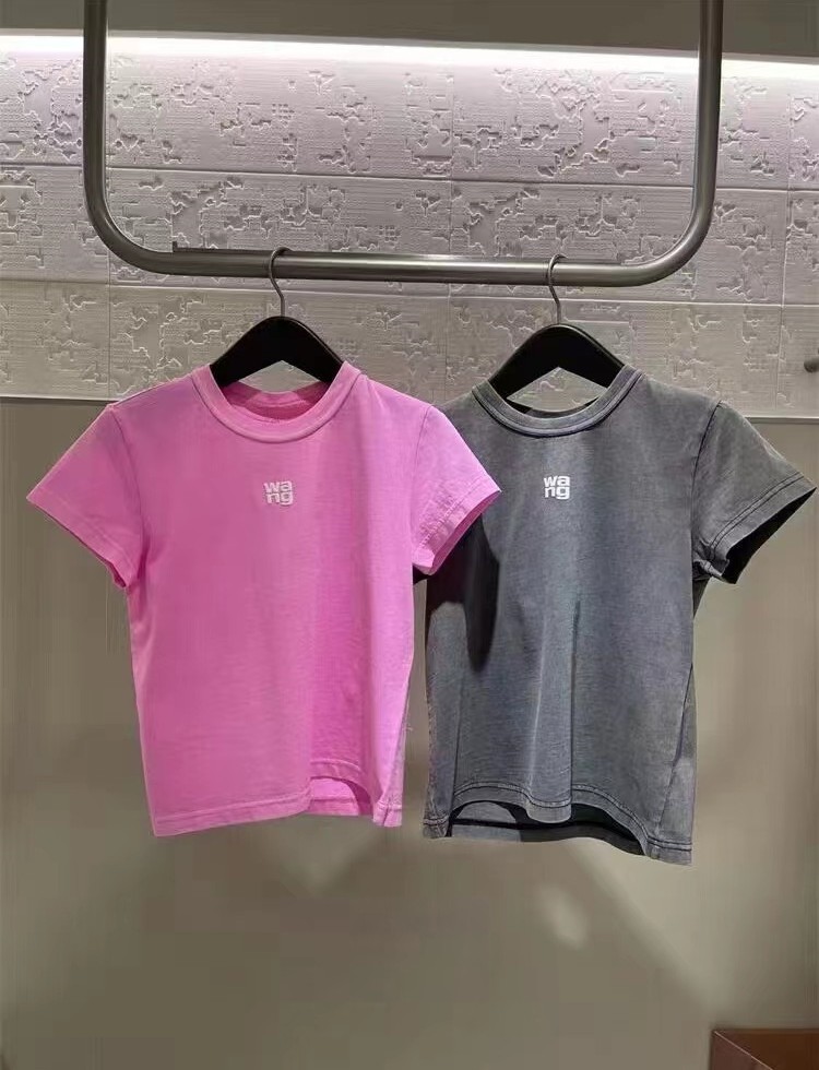 AW King 2023 summer new fashion temperament waist collection everything solid color printed short sleeve top T-shirt., Magenta
AW King 2023 summer new fashion temperament waist collection everything solid color printed short sleeve top T-shirt., Magenta