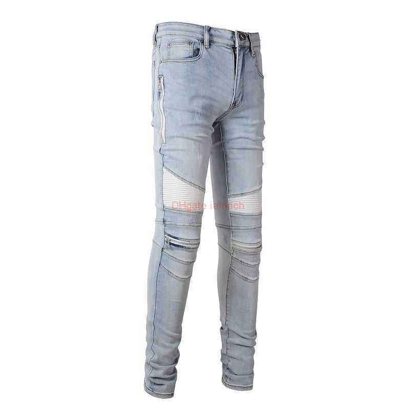 Designer Clothing Amires Jeans Denim Pants Amies 6630 Spliced Slim Fit Jeans Motorcycle High Street Slim Elastic Fashion Brand Cutting Wear Beggar Denim Pants Men Di
Designer Clothing Amires Jeans Denim Pants Amies 6630 Spliced Slim Fit Jeans Motorcycle High Street Slim Elastic Fashion Brand Cutting Wear Beggar Denim Pants Men Di