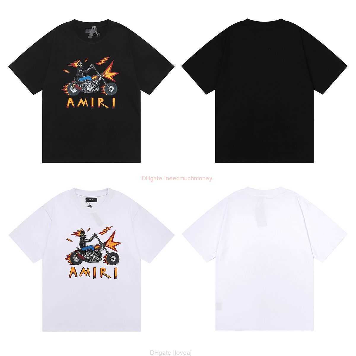 Designer Fashion Clothing Amires Tees Am Tshirt Amies New Motorcycle Skull Evil Spirit Knight Print High Quality Cotton Double Yarn Short Sleeve Tshirt Luxury Casua, Black fh917
Designer Fashion Clothing Amires Tees Am Tshirt Amies New Motorcycle Skull Evil Spirit Knight Print High Quality Cotton Double Yarn Short Sleeve Tshirt Luxury Casua, Black fh917