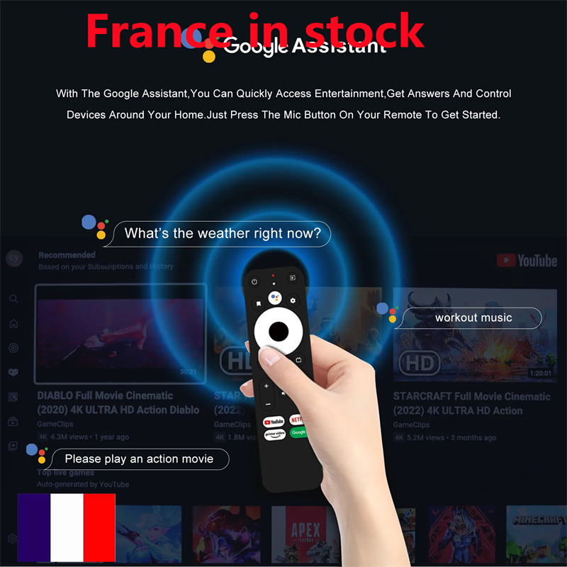 Ship from france G7 mini TV box 4k ATV Android 11.0 2g 16g Amlogic s905w2 G7mini smart box voice remote