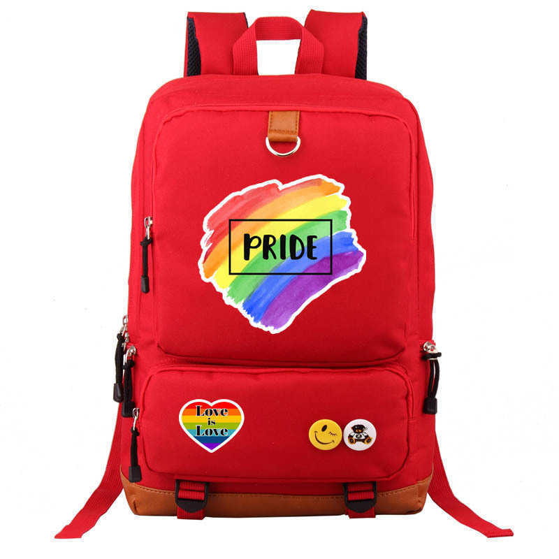 New LGBT Peripheral Trendsetter Mens Womens Backpack Leisure Schoolbag pride 230522