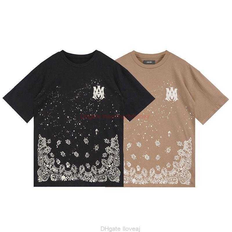 Designer Fashion Clothing Amires Tees Am Tshirt Amies Cashew Blossom Letter Print Round Neck Short Sleeve High Street Speckle Fashion Mens Womens Loose Tshirt Luxur, 2137 black
Designer Fashion Clothing Amires Tees Am Tshirt Amies Cashew Blossom Letter Print Round Neck Short Sleeve High Street Speckle Fashion Mens Womens Loose Tshirt Luxur, 2137 black