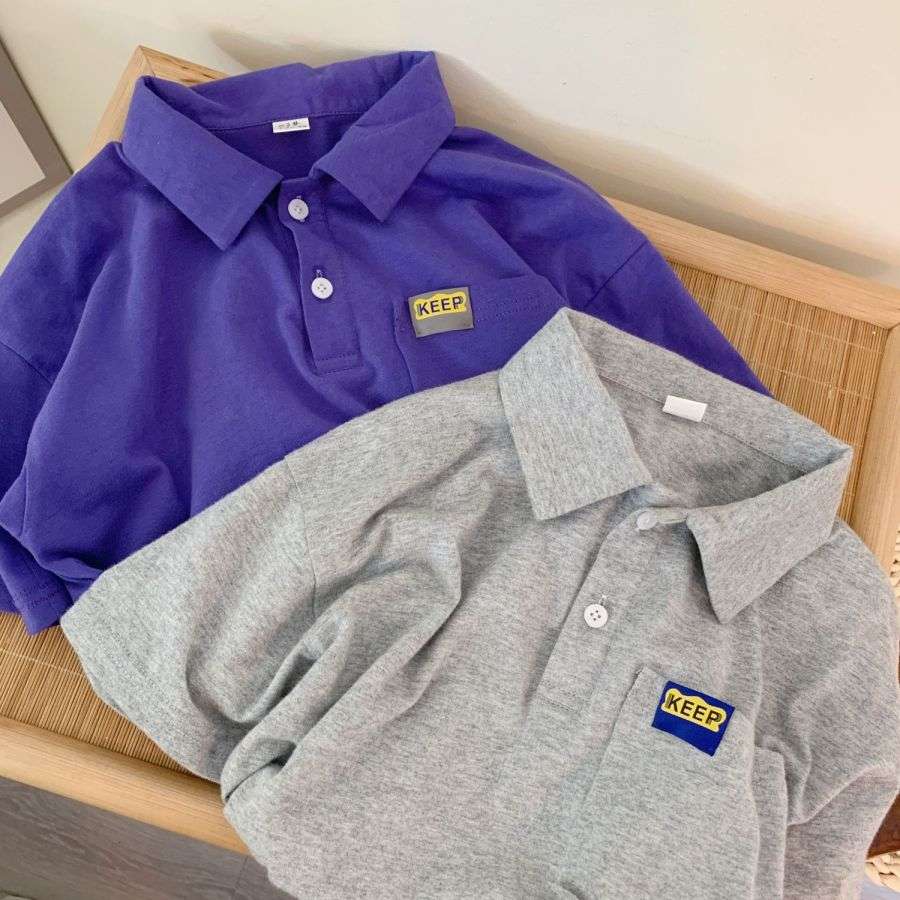 Summer New Children's polo shirt Short sleeve T-shirt Fashion casual boys' clothing Solid cotton thin breathable comfortable high quality outdoor baby clothes, Purple
Summer New Children's polo shirt Short sleeve T-shirt Fashion casual boys' clothing Solid cotton thin breathable comfortable high quality outdoor baby clothes, Purple