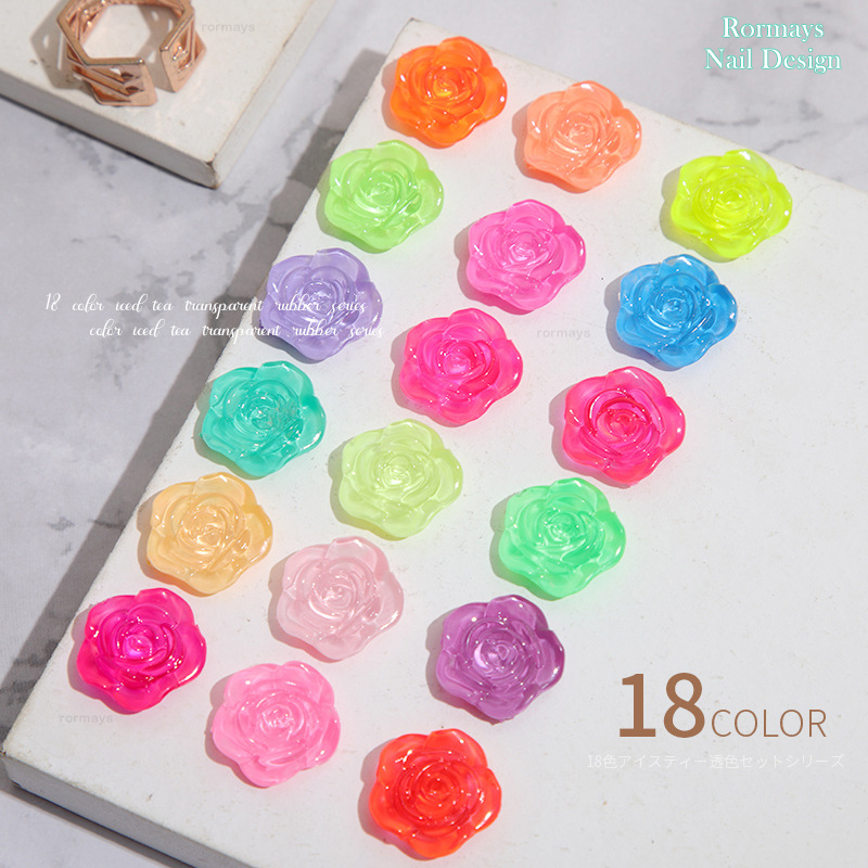 Rormays 18 Color Gel Nail Polish Set 15ML Summer Candy Fluorescent Semi Permanent Varnish Gel UV LED Immersion Neon light nail salon dedicated gel who