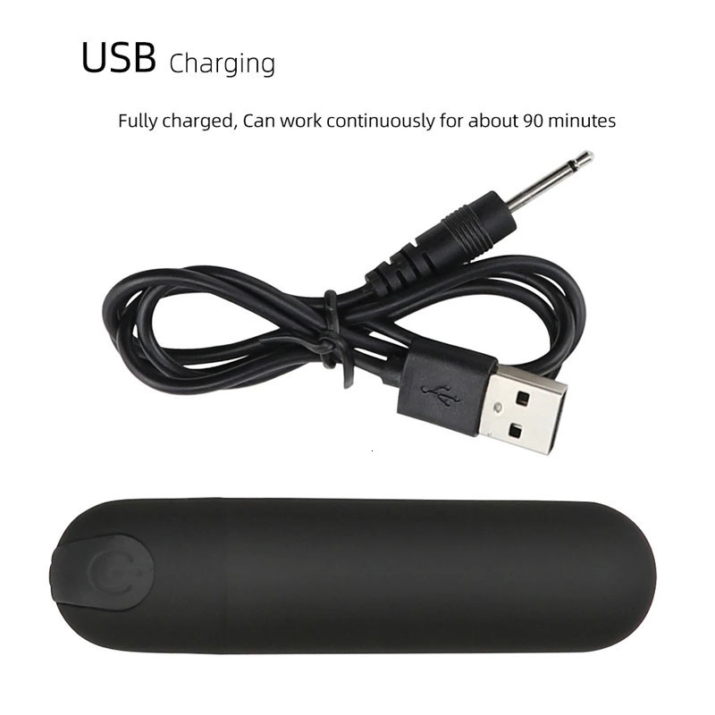 Vibrators USB charging powerful bullet vibrator female clitoral stimulator vaginal Gspot masturbation vibrator adult sex toy 230520