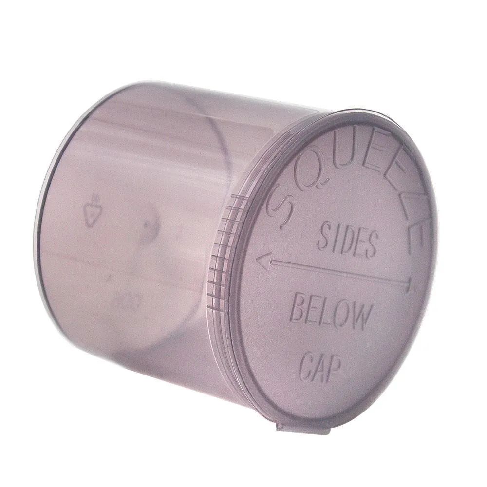 90 Dram Empty Squeeze Pop Top BottleVial Herb Box Acrylic Plastic Stroage Stash Jar Plastic Pill Bottle Case Box Herb Container