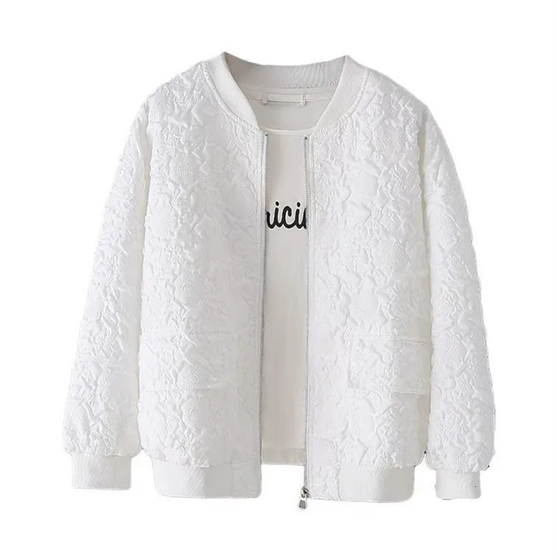Men s Jackets Solid Color Ladies Short Baseball Jacket 2023 Korean Spring Casual White Top Female Cardigan Zipper Fashion 230522