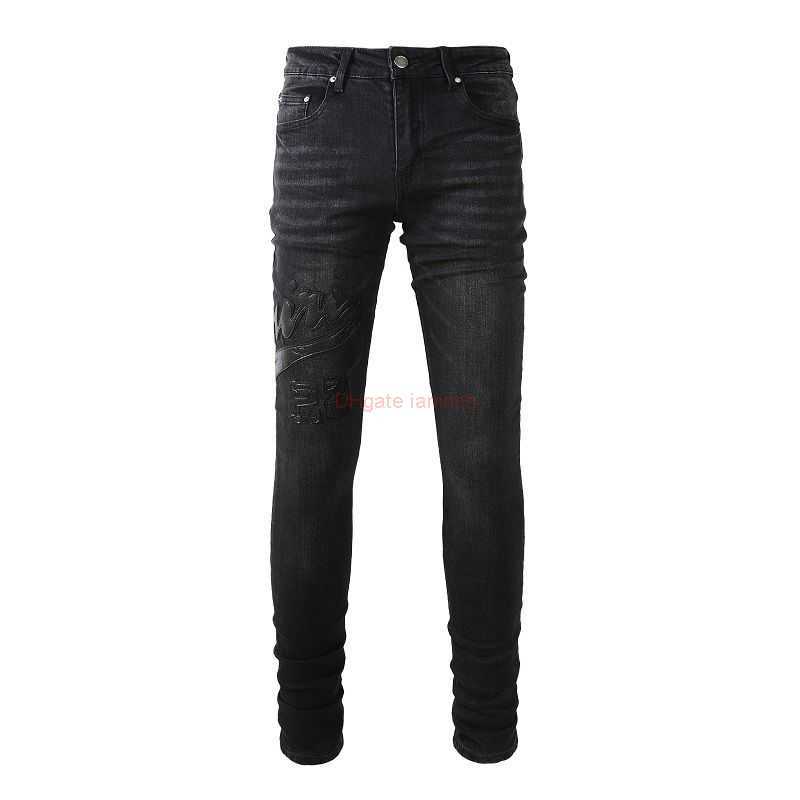 Designer Clothing Amires Jeans Denim Pants Amies New 1312 Fashion Black Leather Trendy Mens Elastic Slim Fit Small Feet Jeans Black Jeans Distressed Ripped Skinny Mo
Designer Clothing Amires Jeans Denim Pants Amies New 1312 Fashion Black Leather Trendy Mens Elastic Slim Fit Small Feet Jeans Black Jeans Distressed Ripped Skinny Mo