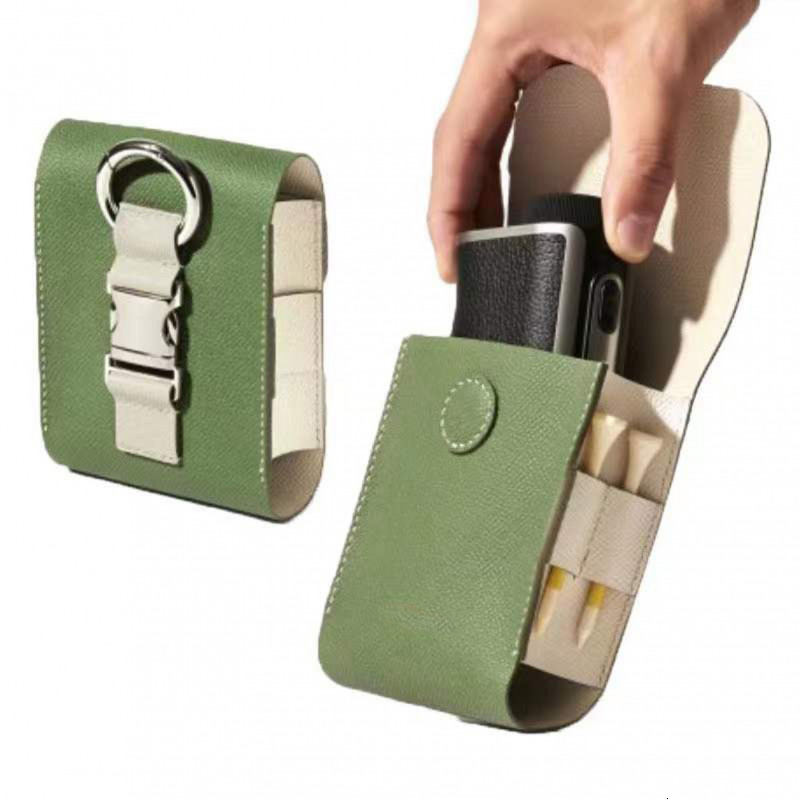 Other Golf Products Golf Ball Bag Rangefinder MagneticCase Instrument Shockproof Waterproof Diastimeter Leather Case Golf Portable Waist Storage Bag 2