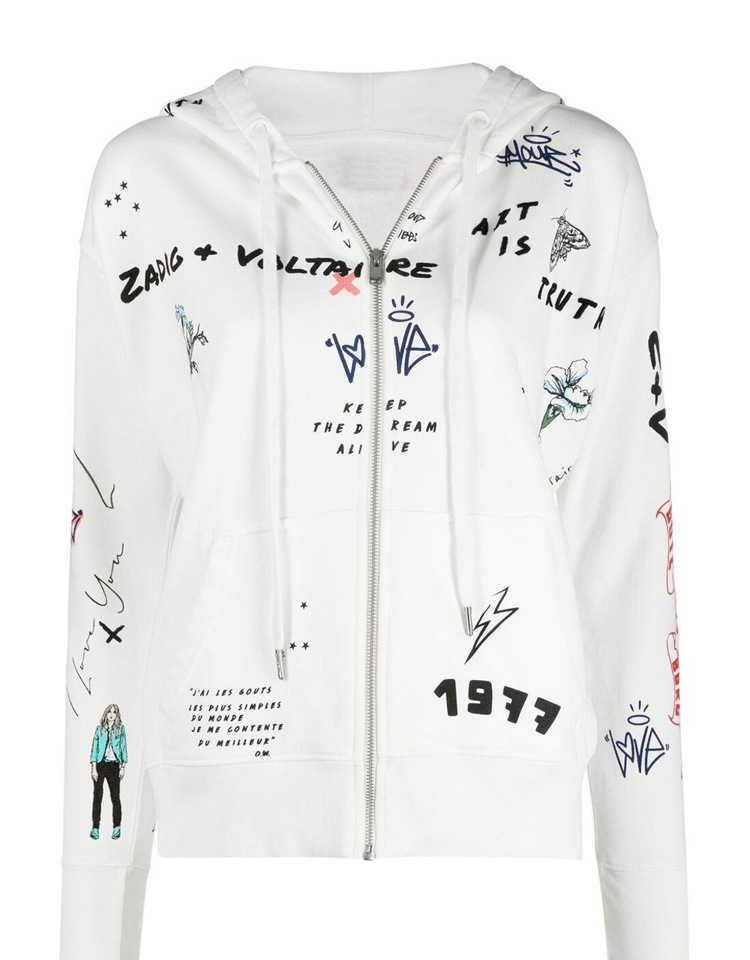 23ss Zadig Voltaire Designer Sweatshirt Fashion New Fleece Zipper Cardigan Letter Pattern Printed Embroidered Women Sweater Hooded Jacket, White2
23ss Zadig Voltaire Designer Sweatshirt Fashion New Fleece Zipper Cardigan Letter Pattern Printed Embroidered Women Sweater Hooded Jacket, White2