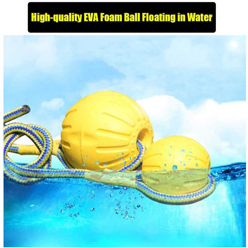 Dog Interactive Toys Chews Rope Ball Toy For Play Chewing Training Portable EVA Pet Supplies Small Large G230520 H250210