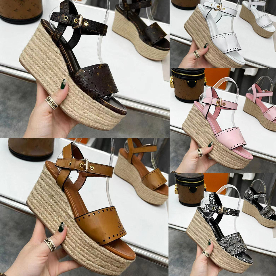 top quality Casual Shoes Designer Sandals Starboard Wedge Sandal Women High Heel Sandalss Espadrilles Natural Perforated Calf Leather Slippers Summer Flat Slides
top quality Casual Shoes Designer Sandals Starboard Wedge Sandal Women High Heel Sandalss Espadrilles Natural Perforated Calf Leather Slippers Summer Flat Slides