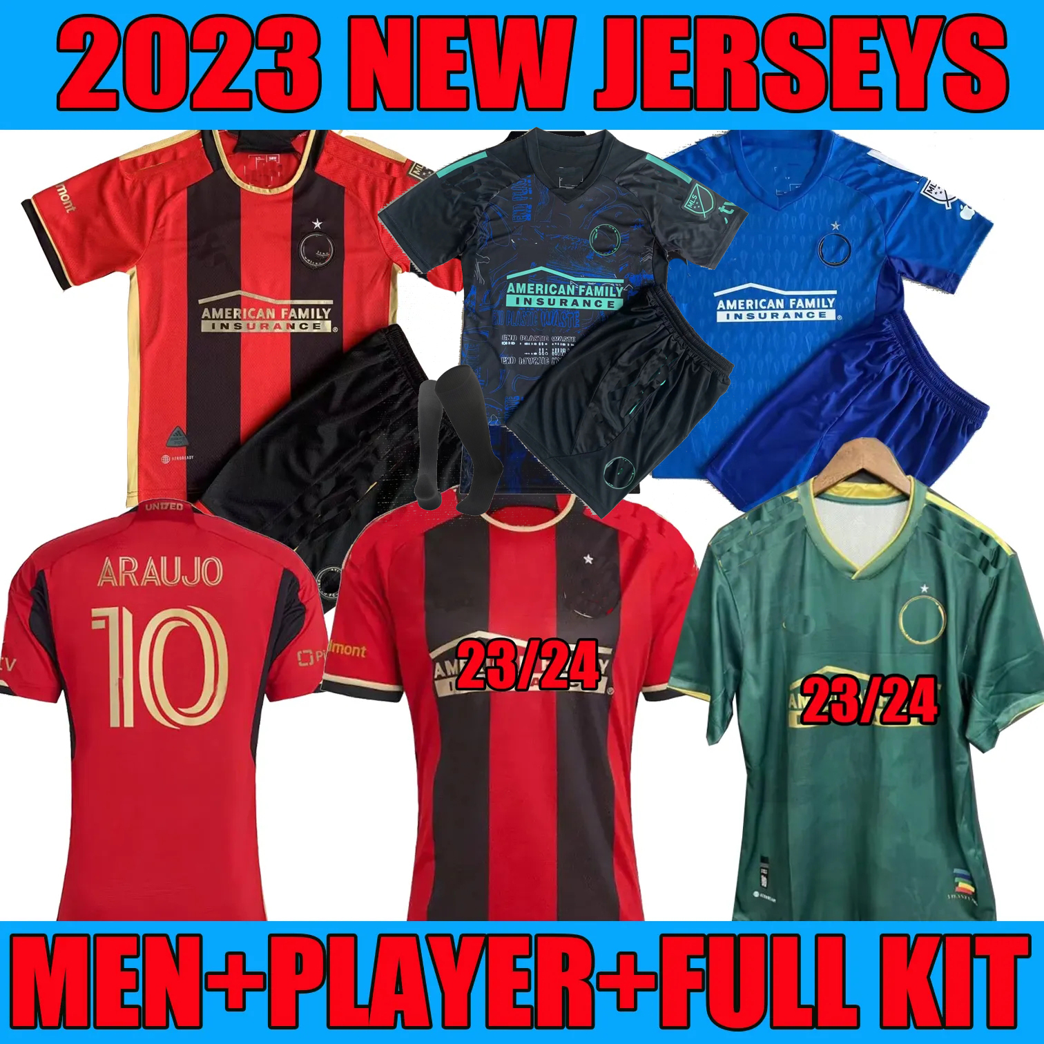 2023 2024 MLS Atlanta United FC Soccer Jerseys fans Player Version ARAUJO ROBINSON 23 24 home away kit kids ROSSETTO ALMADA SOSA CHOL CONWAY special football shirts
2023 2024 MLS Atlanta United FC Soccer Jerseys fans Player Version ARAUJO ROBINSON 23 24 home away kit kids ROSSETTO ALMADA SOSA CHOL CONWAY special football shirts