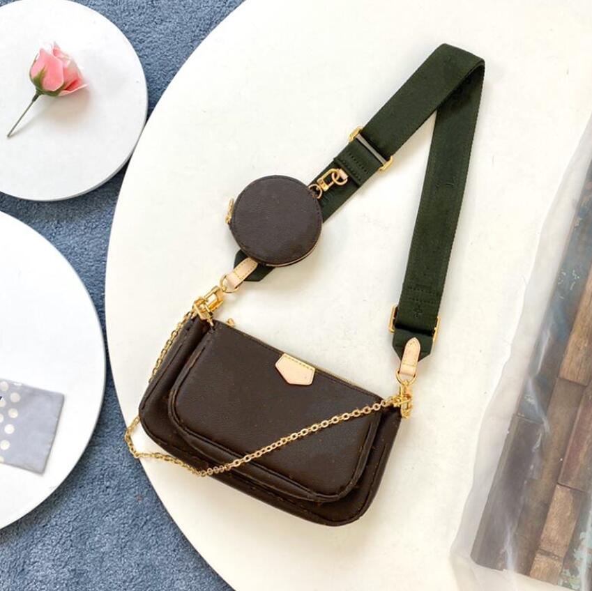 Luxury Designer Woman Bag Handbag Original Box Date code purse designer leather lady shoulder bags clutch Three in one