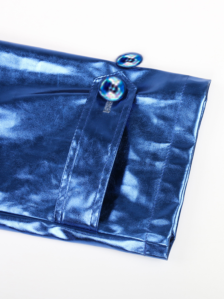 Women s Jackets Nerazzurri Spring Autumn Long Shiny Reflective Patent Leather Trench Coat for Women Sashes Double Breasted European Fashion 230522