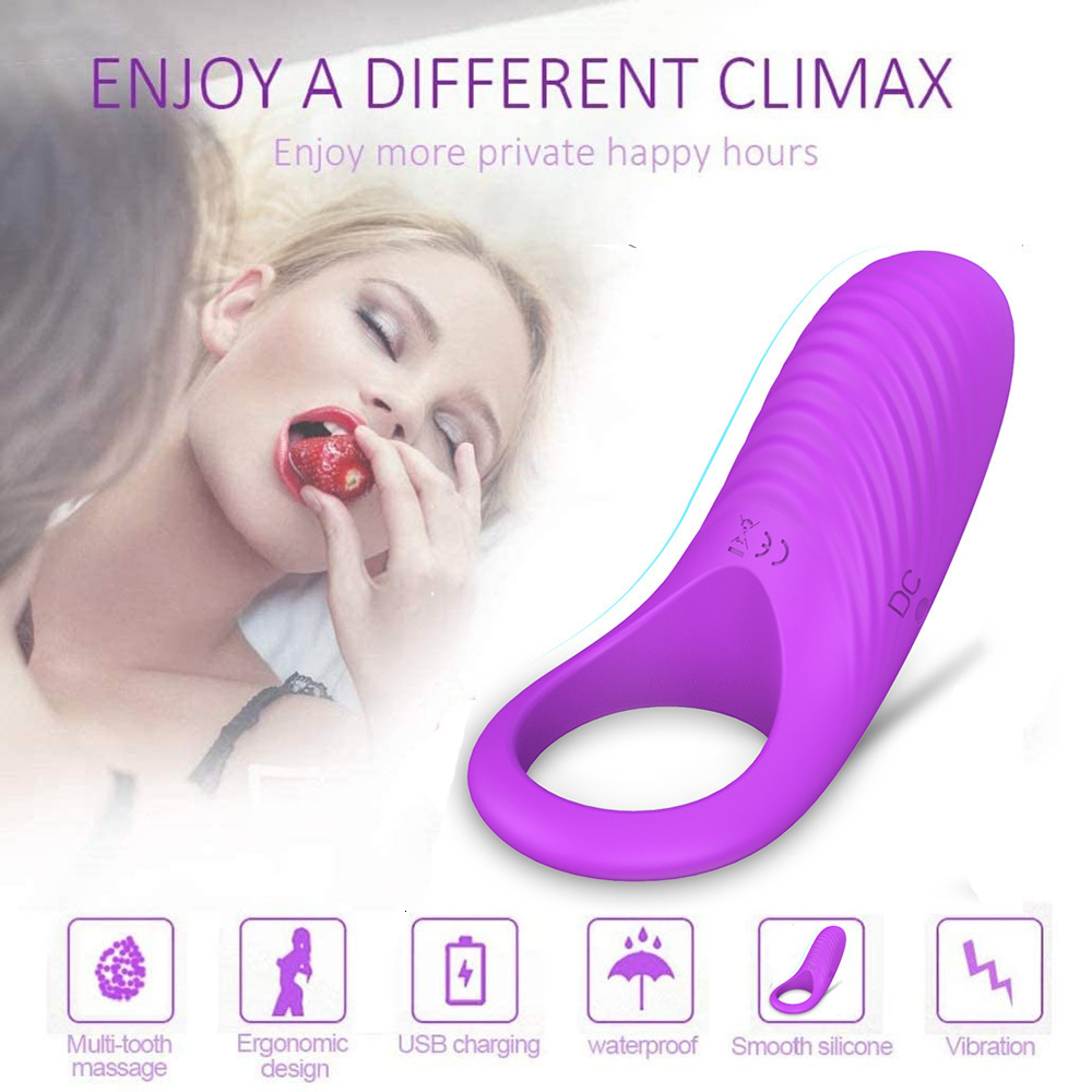 Vibrators Vibrating Penile Ring Male Cockring Clintoris Stimulator Delayed Premature Maturity Implantation Ring Adult Toy 230520