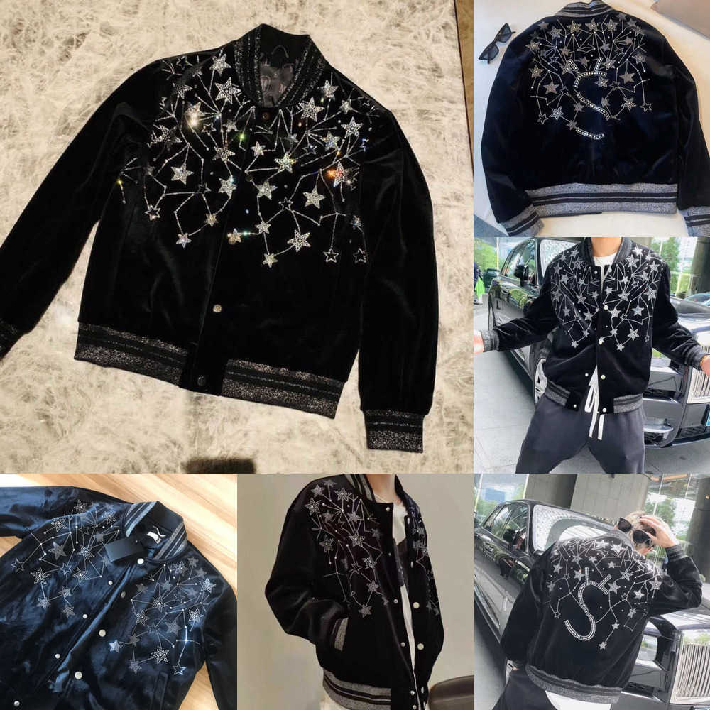 High version mens baseball jacket diamond embroidered velvet coat saint designer jackets men women casual suit oversize sportswear ITR9, Slp-1
High version mens baseball jacket diamond embroidered velvet coat saint designer jackets men women casual suit oversize sportswear ITR9, Slp-1
