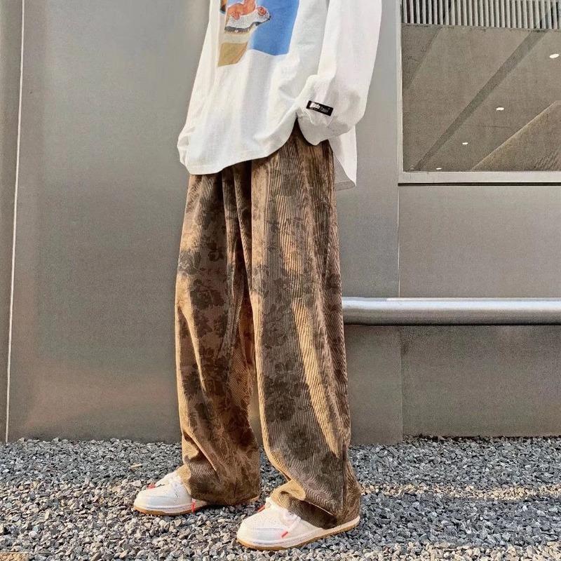Capris Corduroy Pants Women Vintage Distressed Printed Straight Streetwear Women Bottoms Pants Loose Casual Wide Leg Sweatpants Women
Capris Corduroy Pants Women Vintage Distressed Printed Straight Streetwear Women Bottoms Pants Loose Casual Wide Leg Sweatpants Women