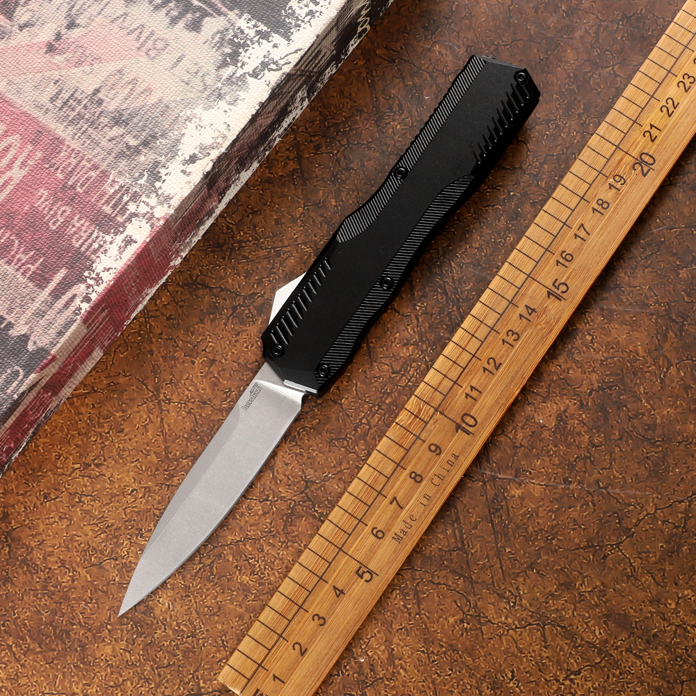 Kershaw 9000 OTF automatic folding knife 20CV blade 6061 T6 aluminum alloy handle camping outdoor self-defense tactical EDC kitchen fruit knife
Kershaw 9000 OTF automatic folding knife 20CV blade 6061 T6 aluminum alloy handle camping outdoor self-defense tactical EDC kitchen fruit knife