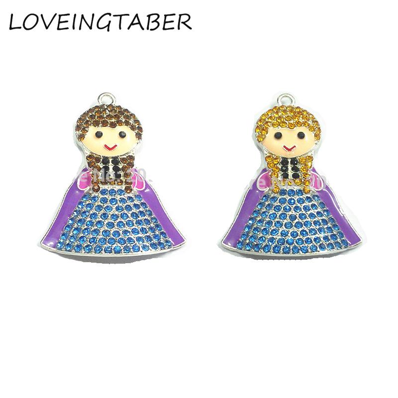 Necklaces ( Choose Color First ) 10pcs/lot Cute Snow Princess With Hair Rhinestone Pendants For Necklace
Necklaces ( Choose Color First ) 10pcs/lot Cute Snow Princess With Hair Rhinestone Pendants For Necklace