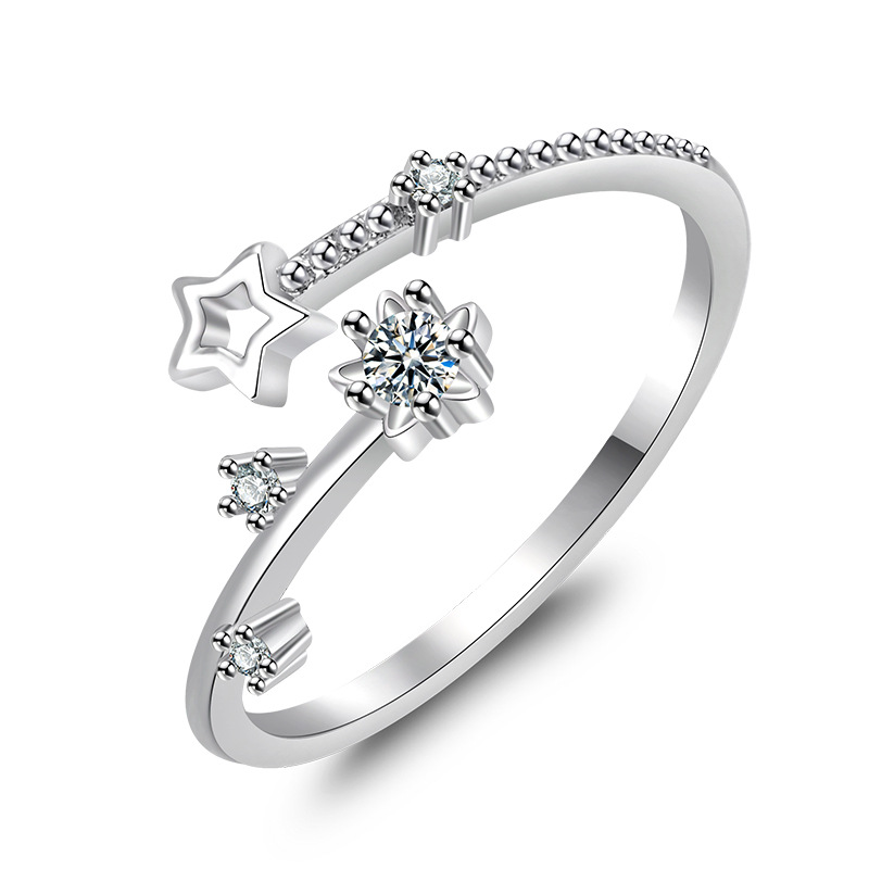 Brilliant Cubic Zirconia Star Open Cuff Rings for Women Platinum Plated Silver Fashion Female Statement Rings Jewelry
Brilliant Cubic Zirconia Star Open Cuff Rings for Women Platinum Plated Silver Fashion Female Statement Rings Jewelry