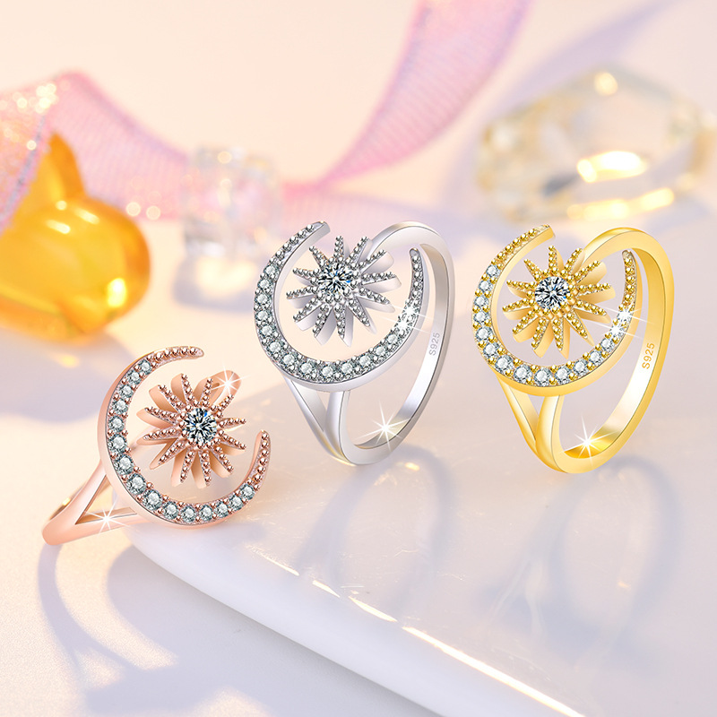 Moon Star Adjustable Rings Pave Micro AAA Cubic Zirconia Fashion Female Statement Rings Jewelry
Moon Star Adjustable Rings Pave Micro AAA Cubic Zirconia Fashion Female Statement Rings Jewelry