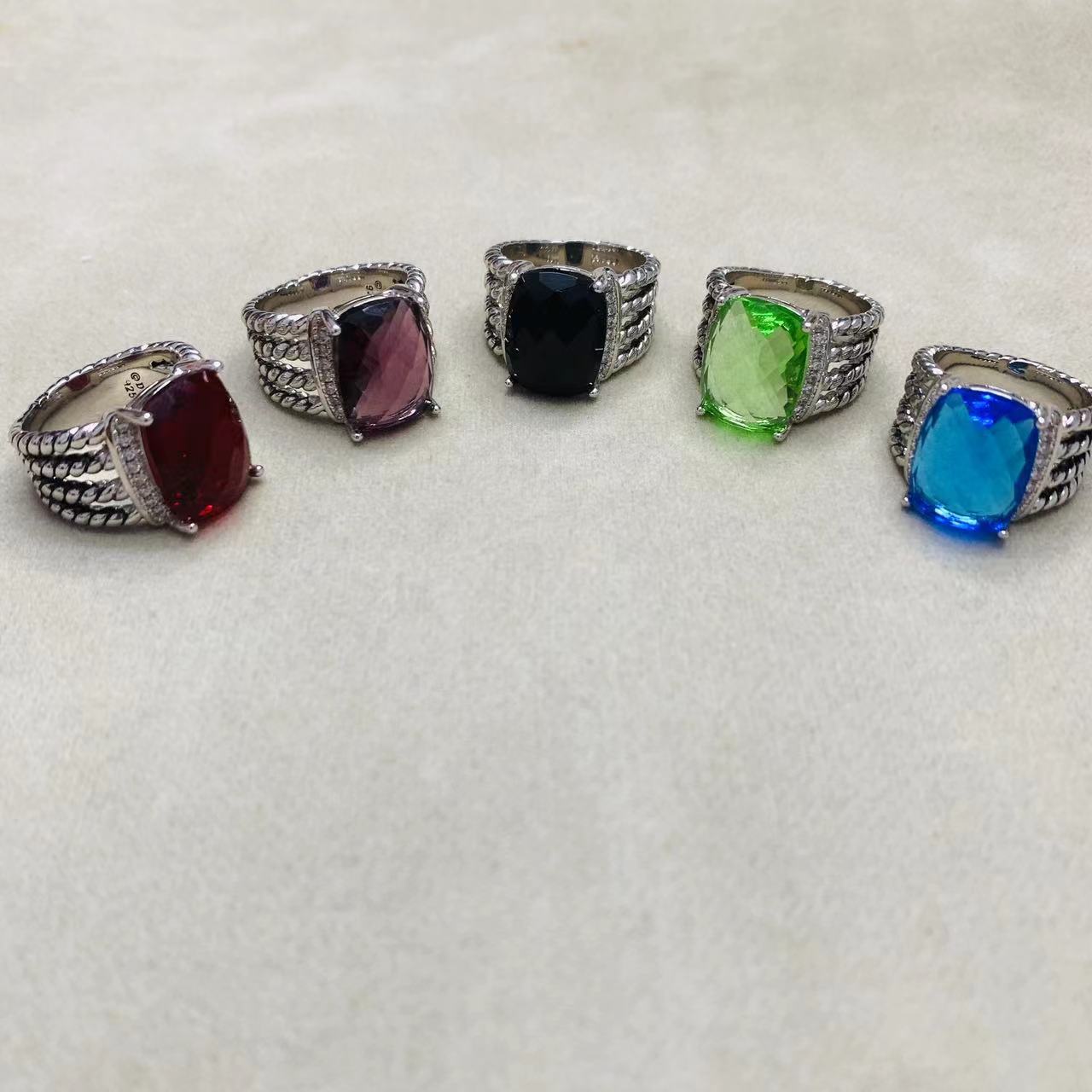 Diamond Rings Dy Twisted High Quality Prismatic Black Ring Women Fashion Platinum Plated Micro Trend Ring
Diamond Rings Dy Twisted High Quality Prismatic Black Ring Women Fashion Platinum Plated Micro Trend Ring