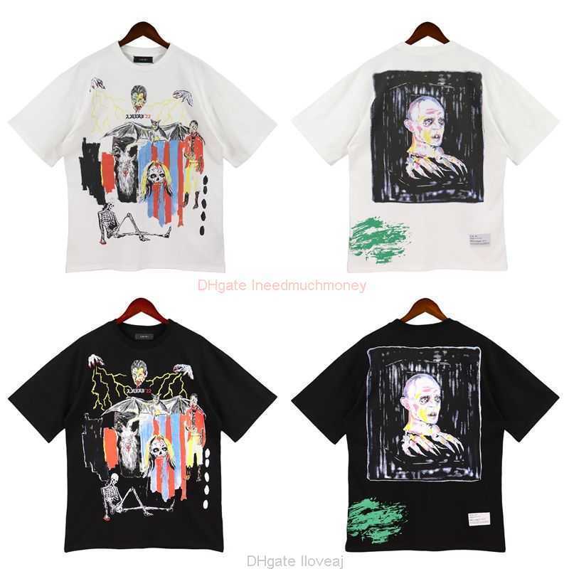 Designer Fashion Clothing Amires Tees Am Tshirt Amies Summer Crowd Painted Portrait Graffiti Short Sleeve High Street Hip Hop Loose Relaxed Couple Round Neck Tshirt
Designer Fashion Clothing Amires Tees Am Tshirt Amies Summer Crowd Painted Portrait Graffiti Short Sleeve High Street Hip Hop Loose Relaxed Couple Round Neck Tshirt
