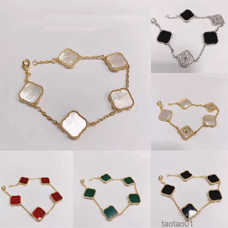 925 Silver Designer Lucky Elegant Charm Bracelet Cleef Fashion Vintage 5 Motifs Bracelets Clover Leaf Necklace Luxury Design Wedding Jewelry Van 4/four Flower Gifts
925 Silver Designer Lucky Elegant Charm Bracelet Cleef Fashion Vintage 5 Motifs Bracelets Clover Leaf Necklace Luxury Design Wedding Jewelry Van 4/four Flower Gifts