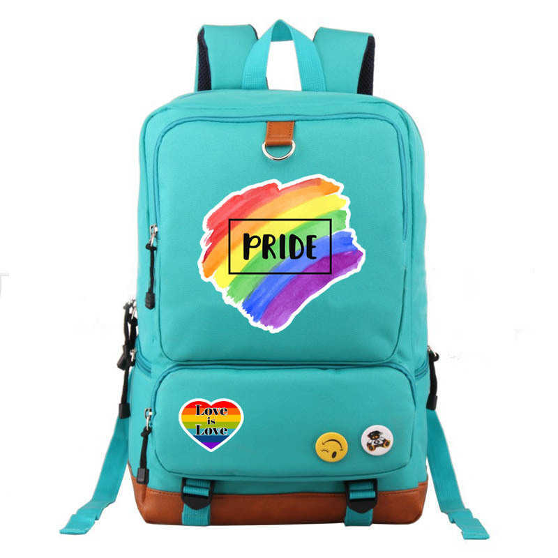 New LGBT Peripheral Trendsetter Mens Womens Backpack Leisure Schoolbag pride 230522