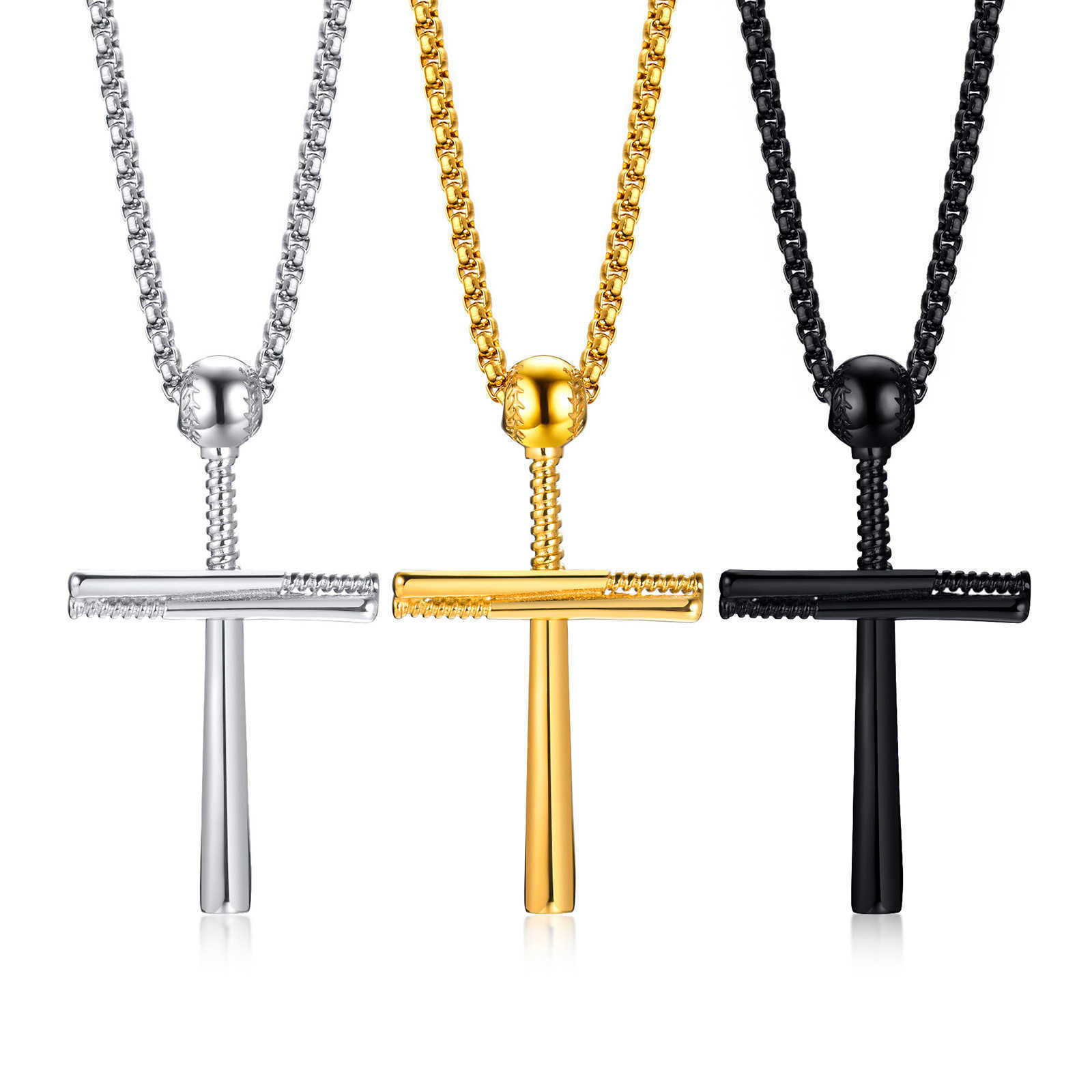 Cremation Urn Baseball Gold Cross Necklace For Ashes Memorial Keepsake Titanium Stainless Steel Pendant Remembrance Jewelry Gifts Women Men Collar Who