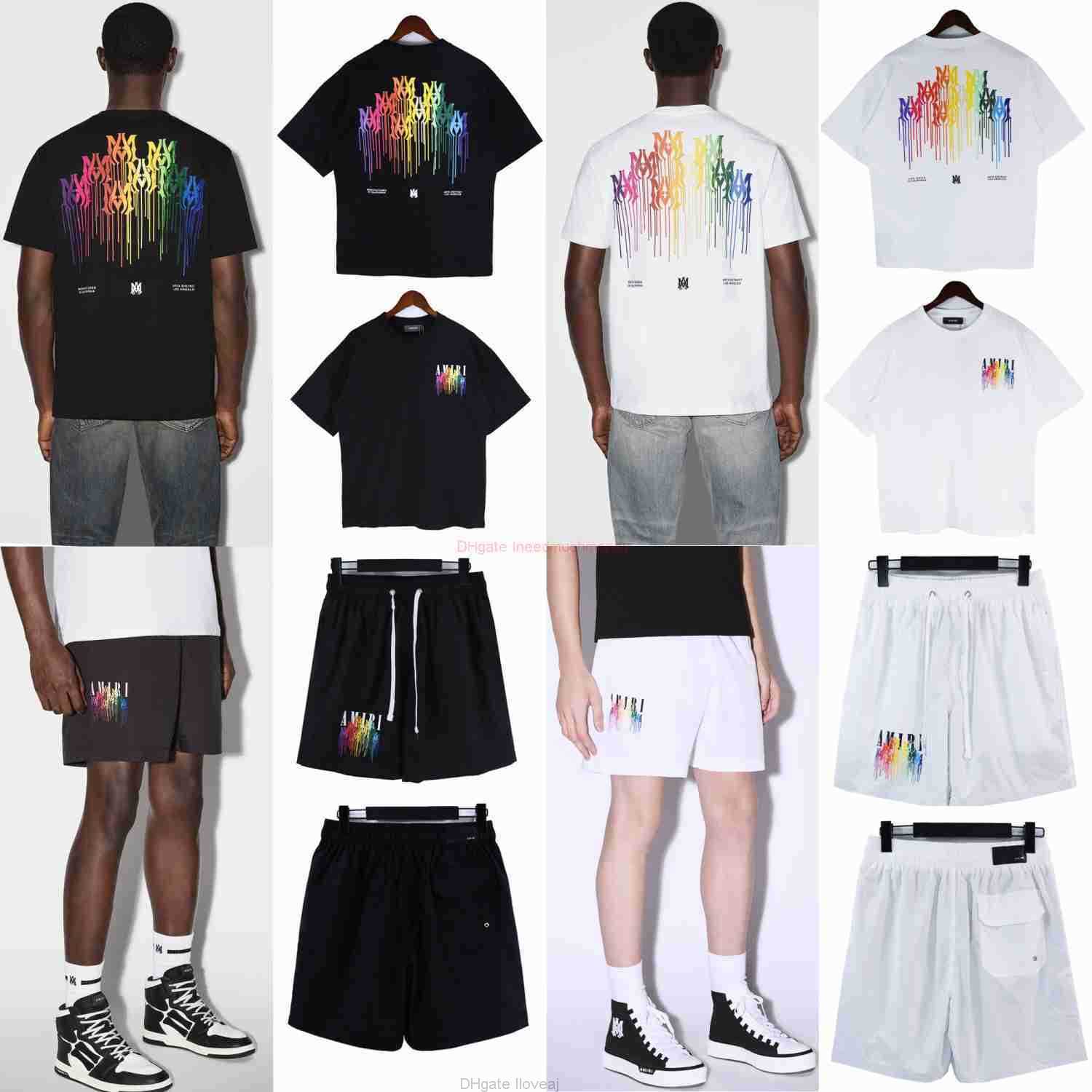 Designer Fashion Clothing Amires Tees Am Tshirt 23 Rabbit Year New Amies Drip Printing Short Sleeve Shorts for Men Women Loose Fit Star Set Luxury Casual Tops Mens Co, Black
Designer Fashion Clothing Amires Tees Am Tshirt 23 Rabbit Year New Amies Drip Printing Short Sleeve Shorts for Men Women Loose Fit Star Set Luxury Casual Tops Mens Co, Black