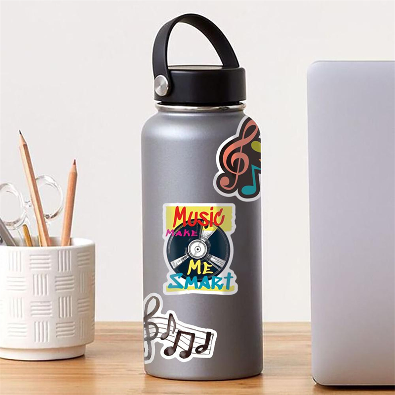 50Pcs Inspirational Music Stickers Rock Band Music Graffiti Kids Toy Skateboard car Motorcycle Bicycle Sticker Decals Wholesale