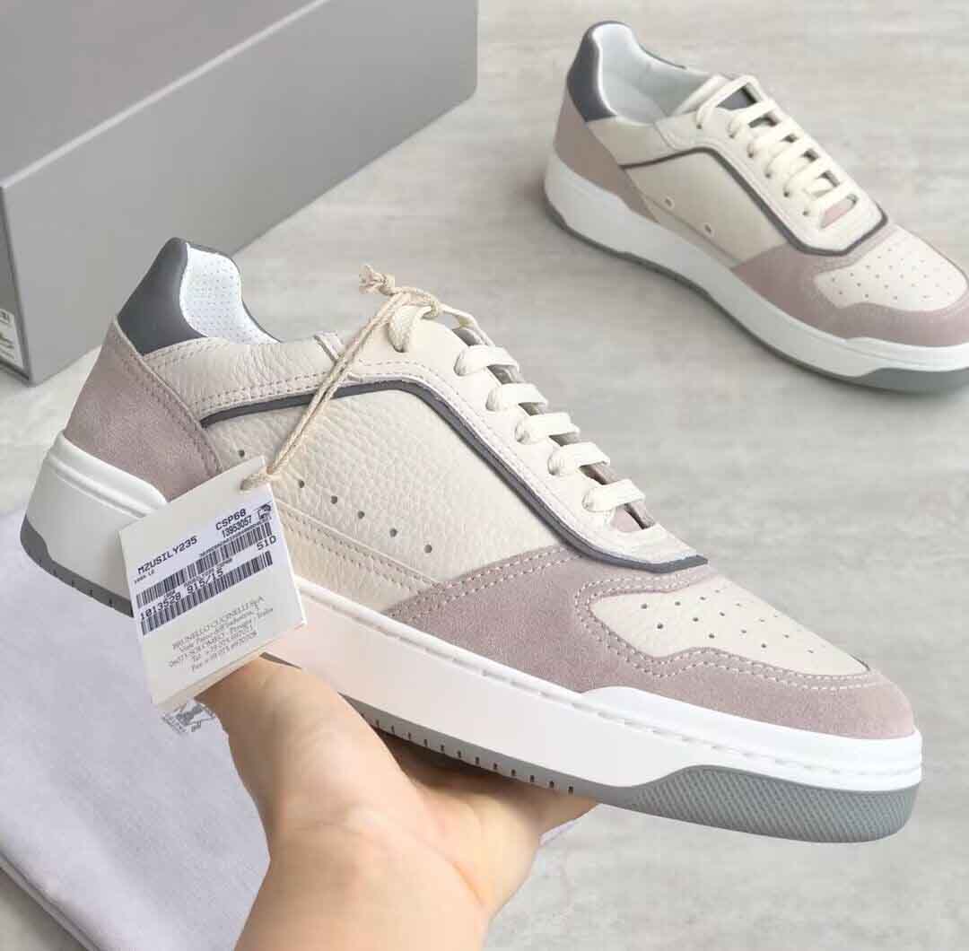 Men casual shoes BC Low-top SNEAKER brunello&Cucinelli shoes Calfskin and suede basket sneakers outdoor walking skate Panelled rubber sole trainter with box 39-44
Men casual shoes BC Low-top SNEAKER brunello&Cucinelli shoes Calfskin and suede basket sneakers outdoor walking skate Panelled rubber sole trainter with box 39-44