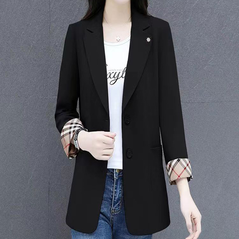 Women's Suit Designer Jacket Slim Fitting Casual Geometric Stitching Printed Jacket Women's Jacket, Black
Women's Suit Designer Jacket Slim Fitting Casual Geometric Stitching Printed Jacket Women's Jacket, Black