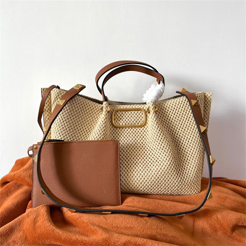 Vintage Womens Totes Fashion RAFFIA Golden Letters Crossbody Bags Designer Luxury Genuine Leather Wallet Shoulder Bags Purses, Browm(26*18cm)
Vintage Womens Totes Fashion RAFFIA Golden Letters Crossbody Bags Designer Luxury Genuine Leather Wallet Shoulder Bags Purses, Browm(26*18cm)