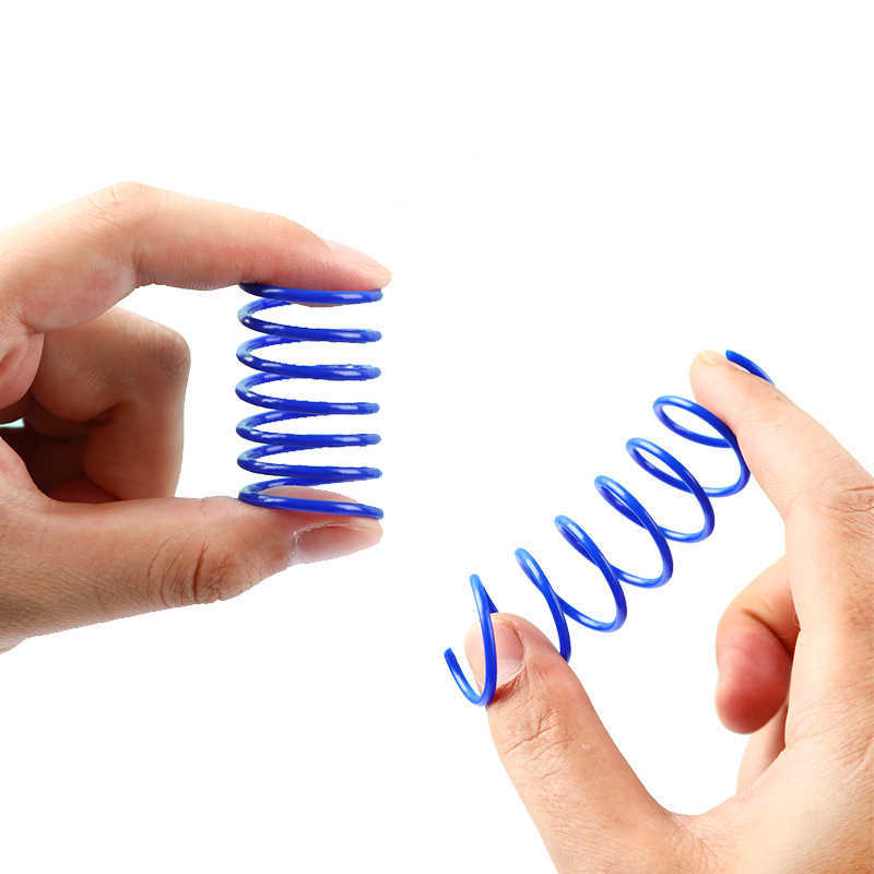 4/8/16pcs Kitten Toys Wide Durable Heavy Gauge Spring Colorful Cat Toy Coil Spiral Springs Pet Life G230520