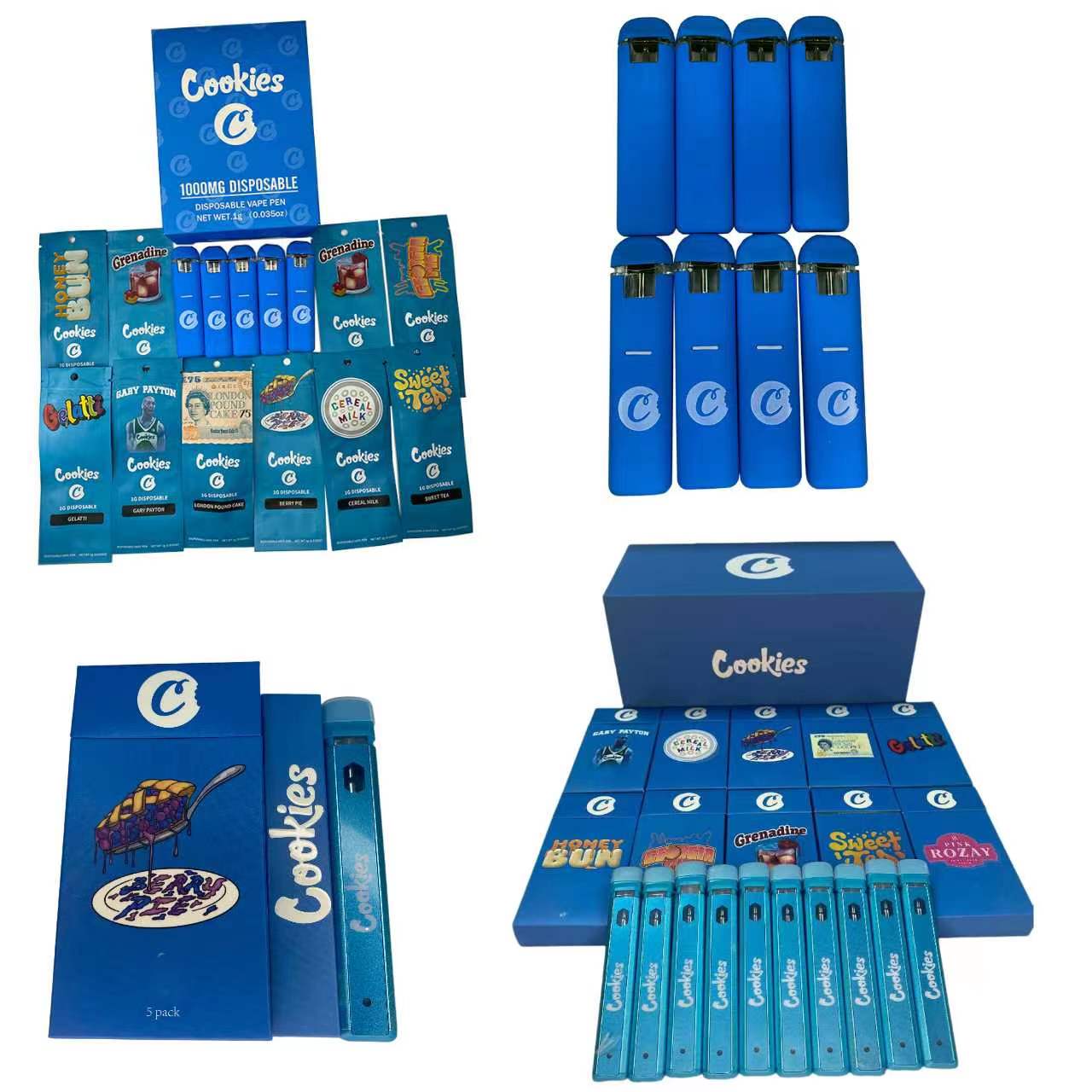 Different Cookies Disposable Vape Pens 2.0Ml Ceramic Coil Pod empty 360Mah Rechargeable Battery With Packaging Box
Different Cookies Disposable Vape Pens 2.0Ml Ceramic Coil Pod empty 360Mah Rechargeable Battery With Packaging Box