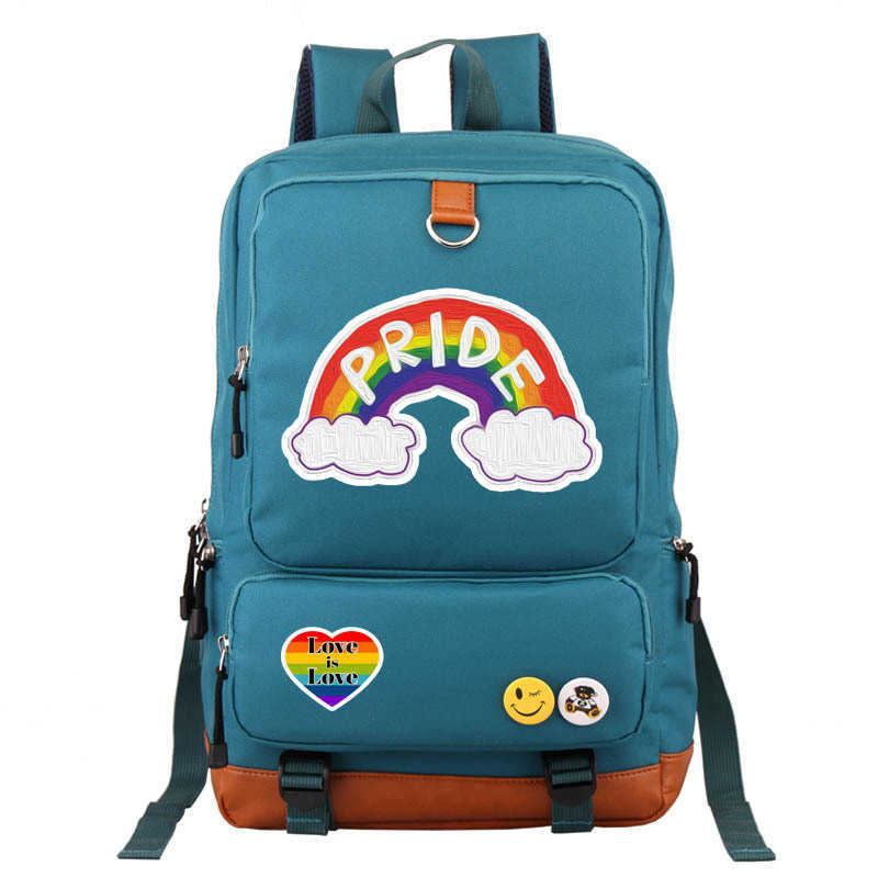 New LGBT Peripheral Trendsetter Mens Womens Backpack Leisure Schoolbag pride 230522