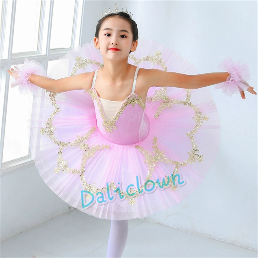 Dancewear Professional Ballet Tutu Women Girls Ballet Dress For Kids Adult Pancake Tutu Ballerina Birthday Party Swan Dress Ballet Costume 230520