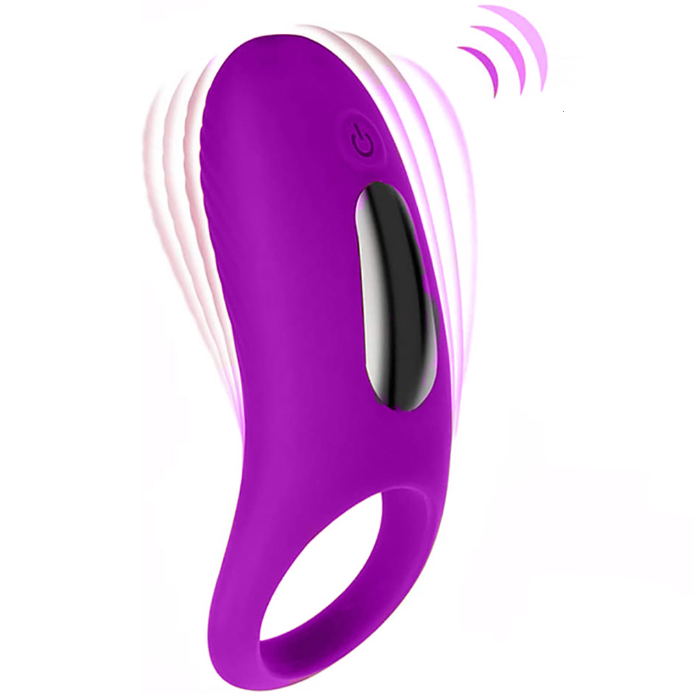Vibrators Vibrating Penile Ring Male Cockring Clintoris Stimulator Delayed Premature Maturity Implantation Ring Adult Toy 230520