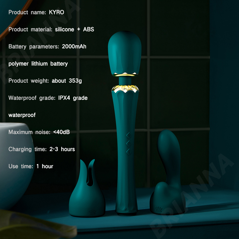 Adult Toys ZALO KYRO Big Magic Wand Japan Silicone Waterproof AV Vibrator Women's Power Massager Women's Sex Toy Clintoris Stimulating Sex S