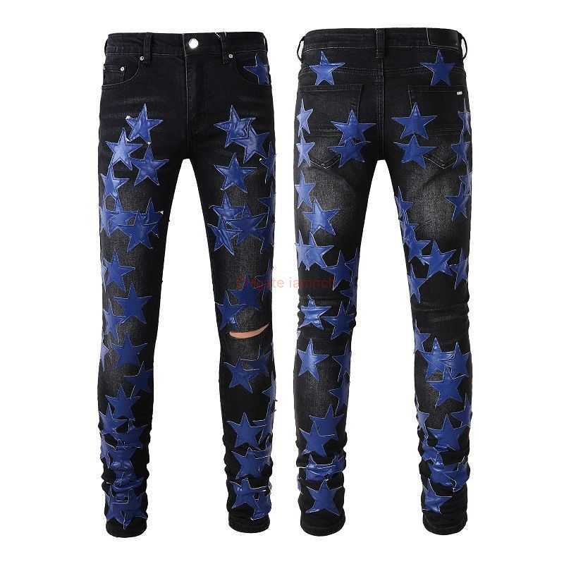 Designer Clothing Amires Jeans Denim Pants 890 trend Amies Black Hole Blue Star Patch Elastic Mens Slim Fit Feet Jeans Fashion Distressed Ripped Skinny Motocycle Bik
Designer Clothing Amires Jeans Denim Pants 890 trend Amies Black Hole Blue Star Patch Elastic Mens Slim Fit Feet Jeans Fashion Distressed Ripped Skinny Motocycle Bik