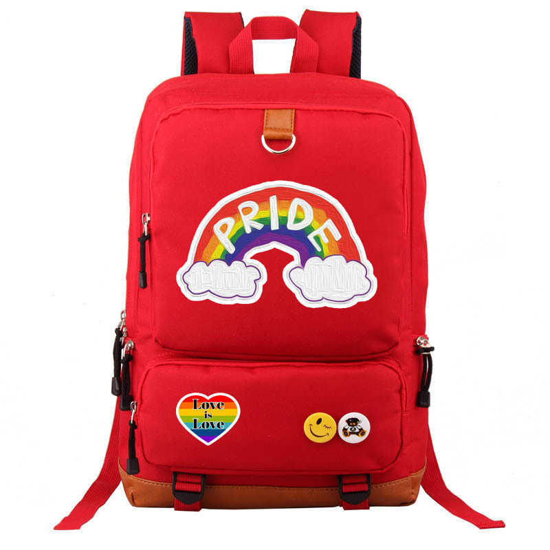 New LGBT Peripheral Trendsetter Mens Womens Backpack Leisure Schoolbag pride 230522